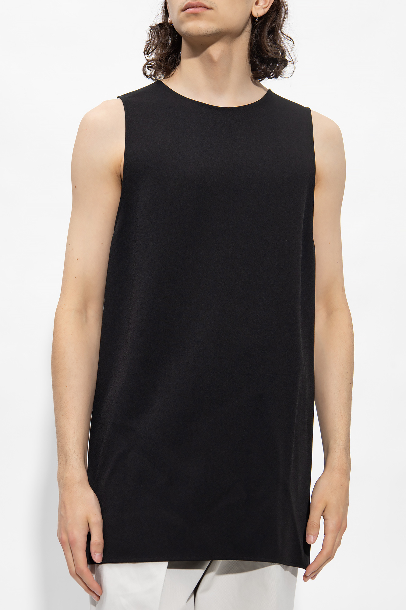 Jil Sander asymmetric silk shirt dress